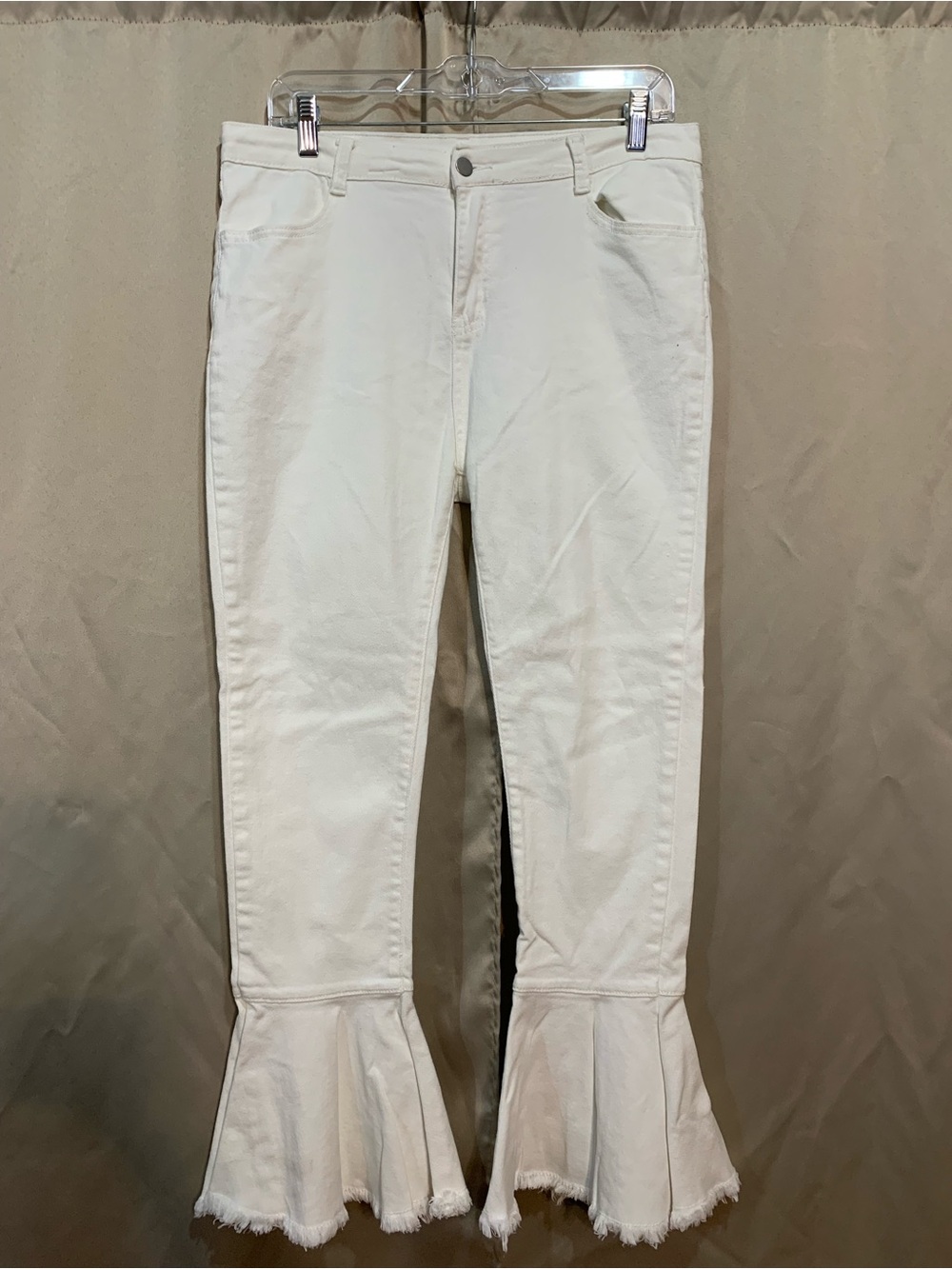 Hayden White Flared Hem Wide-Leg Jeans #70/2